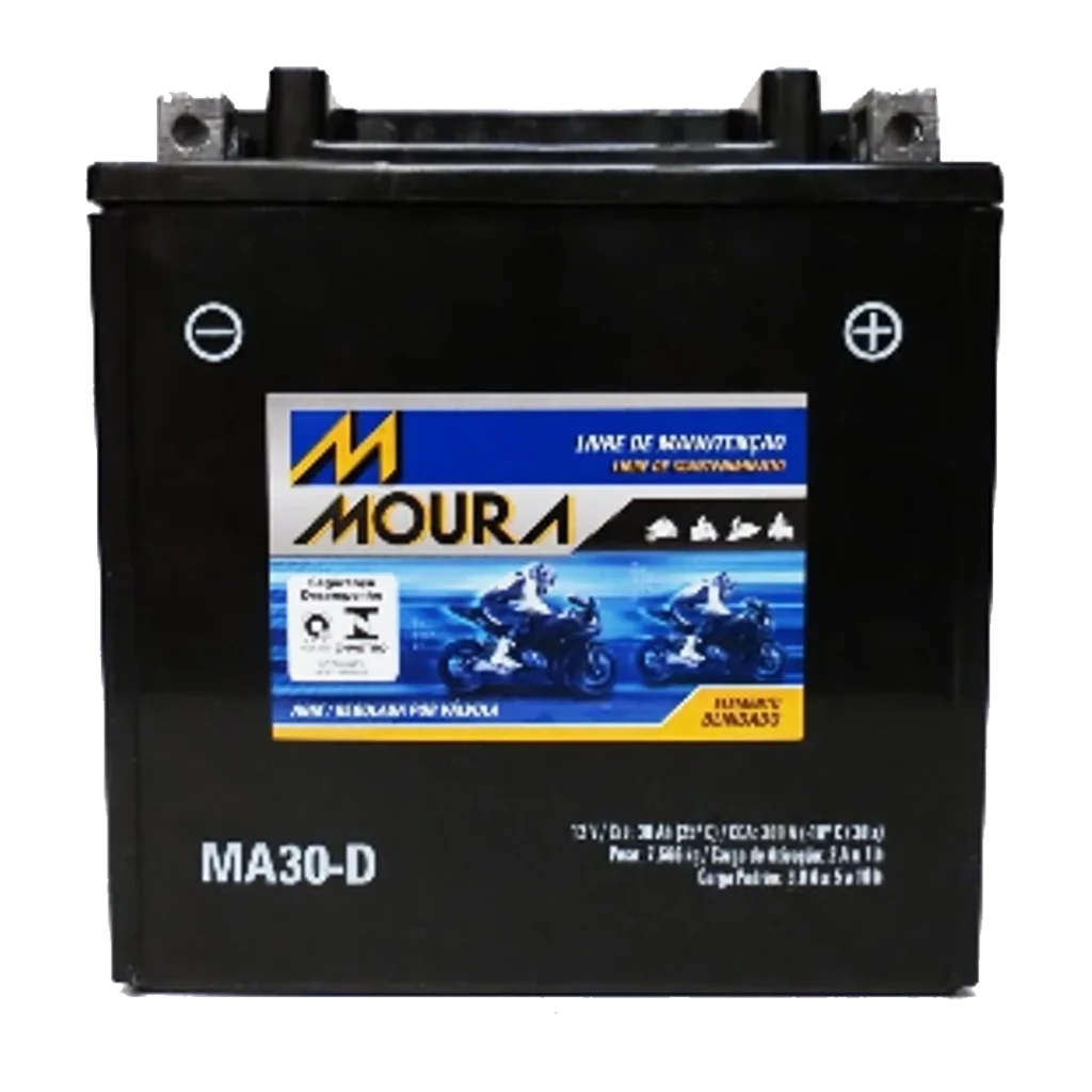 Bateria Moura Moto MA30D REF. Yuasa (YIX30L-BS)